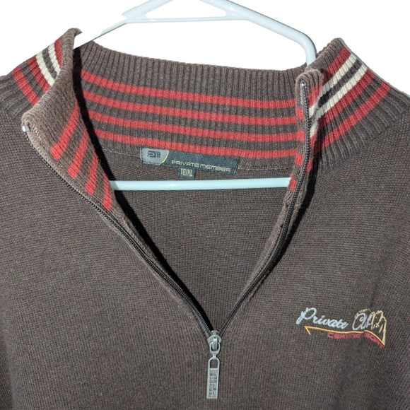 Private member, quarter zipper sweater, 59 cotton 50 acrylic, - Picture 2 of 6